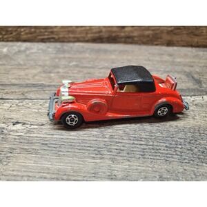 Vtg 1978 Tomica Tomy Packard Coupe Roadster 1/72 Scale Red Japan